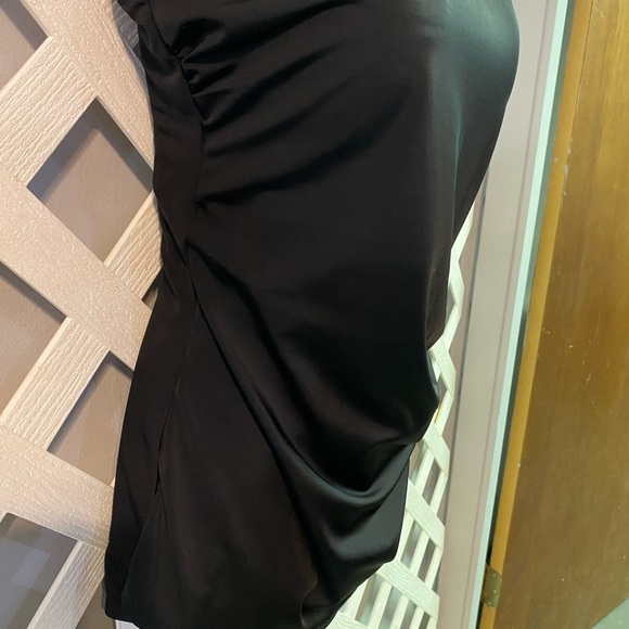 Kim Gravel x Swimsuits For All Sarong Front One Piece Swimsuit Onyx Size 10 - Picture 4 of 8